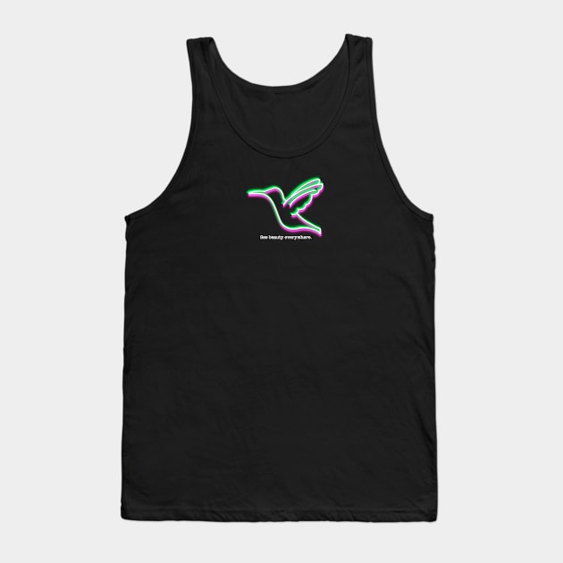 Neon - Hummingbird Tank Top by Impossible Things for You